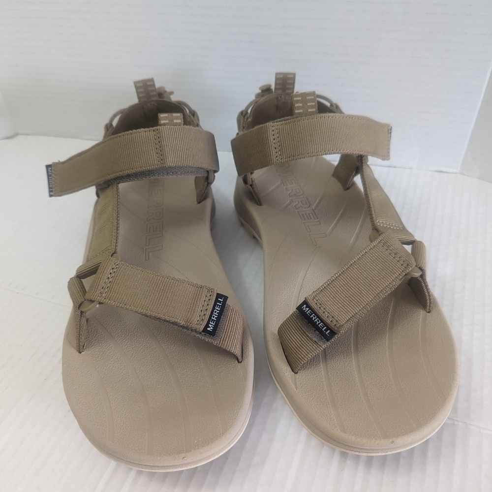 MERRELL Speed Men's Fusion Web Sport Sandals Coyote Khaki Performance Size 8 US